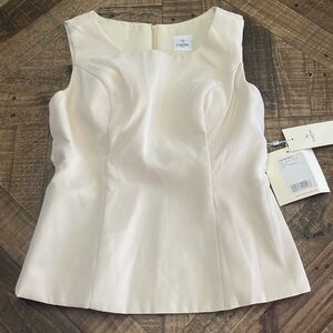 Elegant Ivory Sleeveless Blouse by LanTing Bride